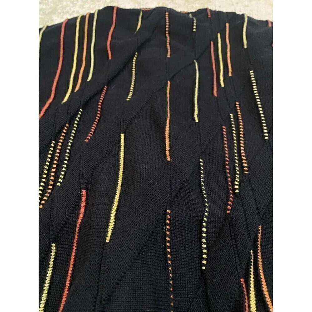 Norm Thompson Sweater Men L 3D Chunky Knit Textured Cosby